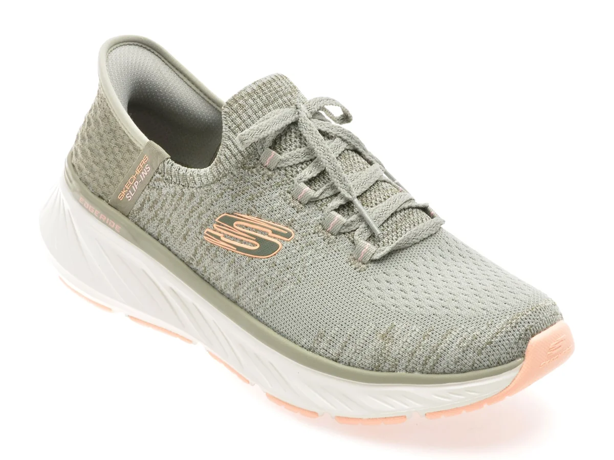 Pantofi Sport Skechers Verzi, EDGERIDE, Din Material Textil
