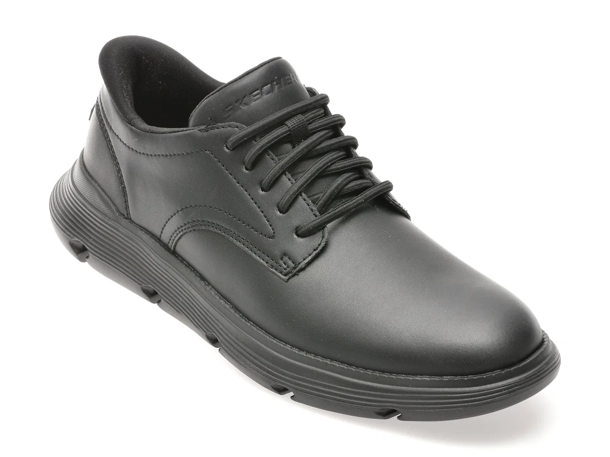 Pantofi Skechers Negri, Garza, Din Piele Ecologică