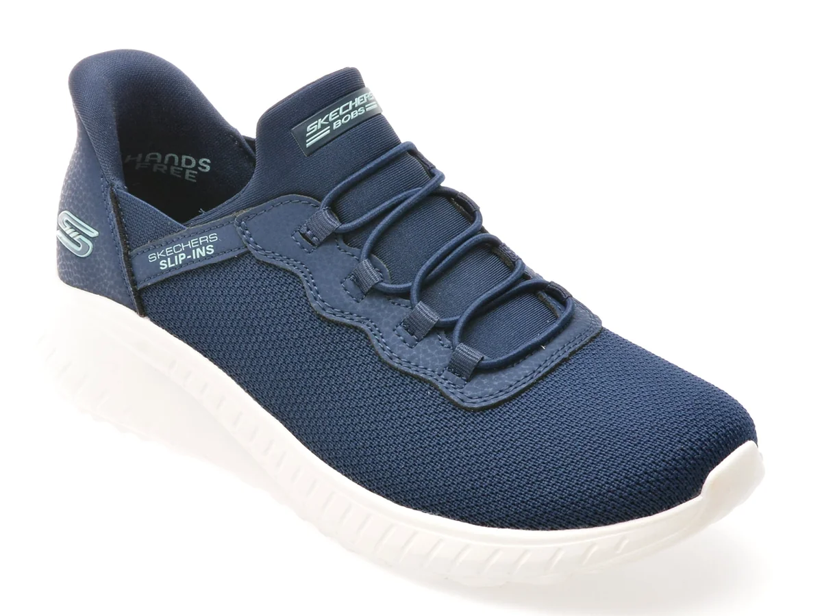 Pantofi Sport Skechers Bleumarin, BOBS SQUAD CHAOS, Din Material Textil