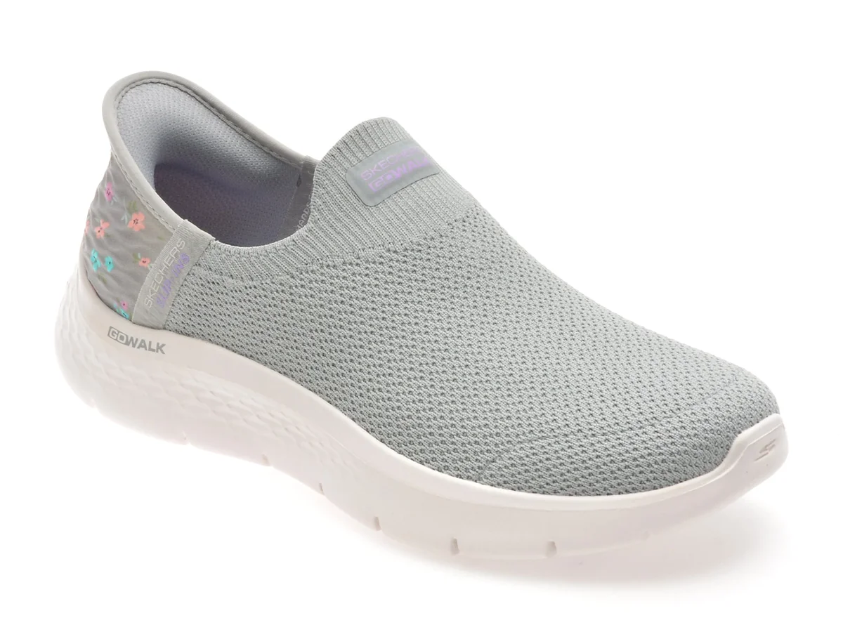 Pantofi Sport Skechers Gri, GO WALK FLEX, Din Material Textil