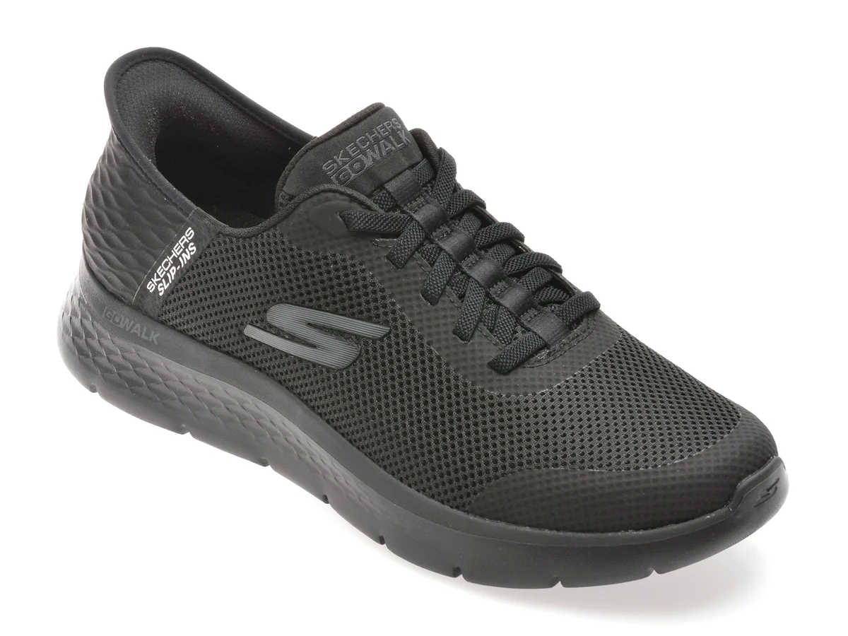 Pantofi Sport Skechers Negri, GO WALK FLEX, Din Material Textil