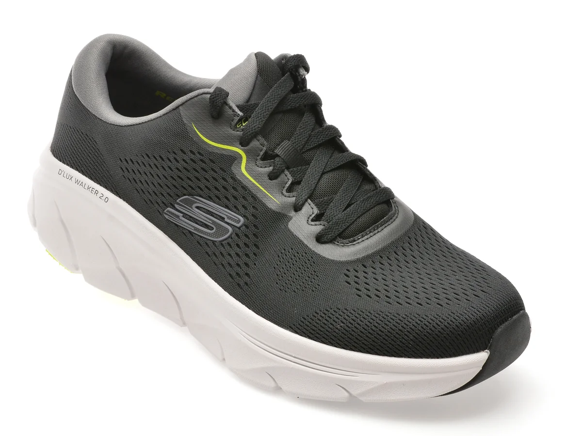 Pantofi Sport Skechers Negri, D LUX WALKER 2.0, Din Material Textil