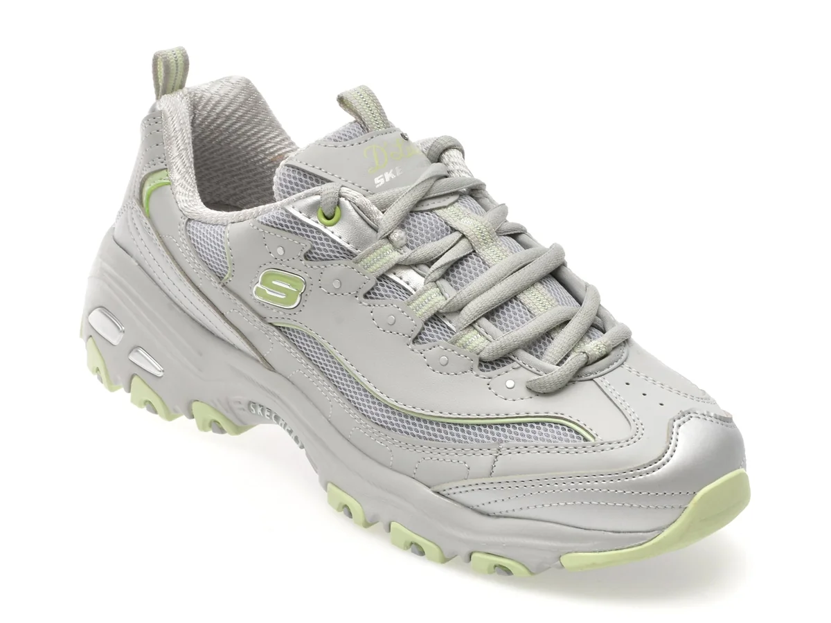 Pantofi Sport Skechers Gri, D LITES, Din Material Textil