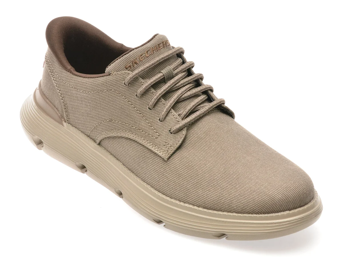 Pantofi Skechers Gri, GARZA, Din Material Textil