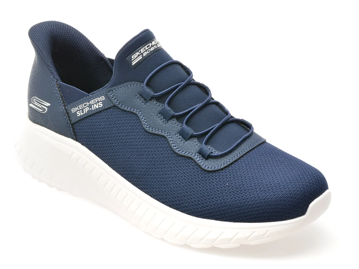 Pantofi Sport Skechers Bleumarin, Bobs Squad Chaos, Din Material Textil