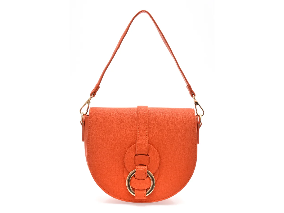 Geantă Epica Portocalie, 311, Din Piele Ecologică