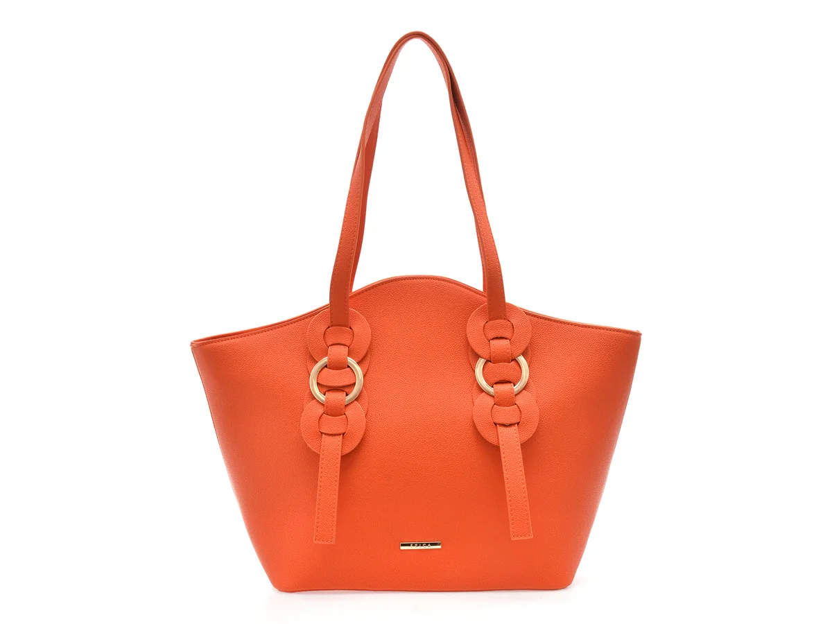 Geanta Epica Portocalie, 310, Din Piele Ecologica