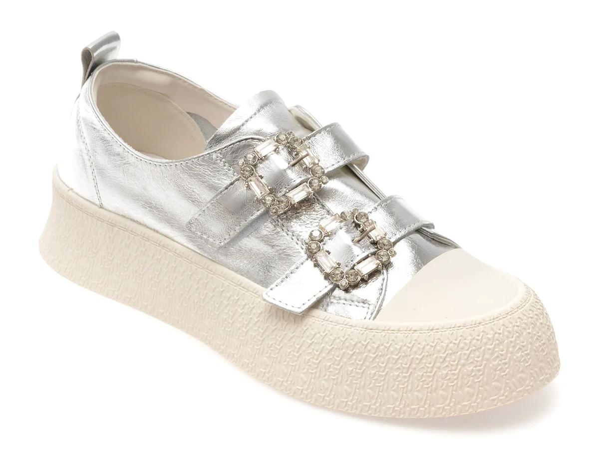 Pantofi Sport GRYXX Argintii, 24995, Din Piele Naturala