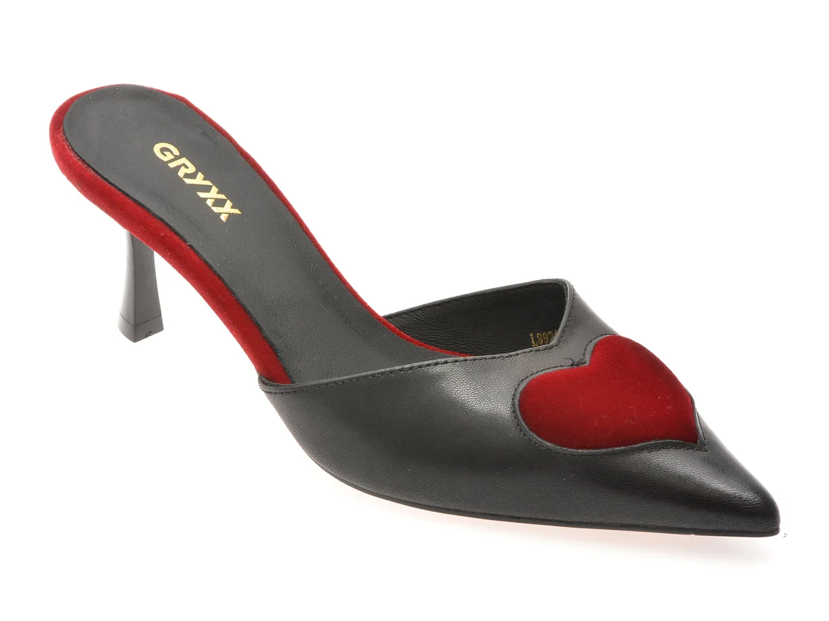 Pantofi Eleganti GRYXX Negri, L9921, Din Piele Naturala