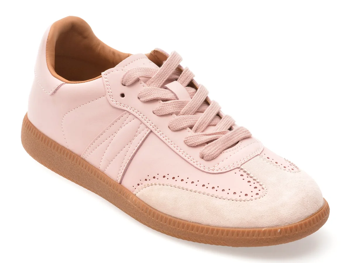Pantofi Sport Epica Roz, 5657, Din Piele Naturala
