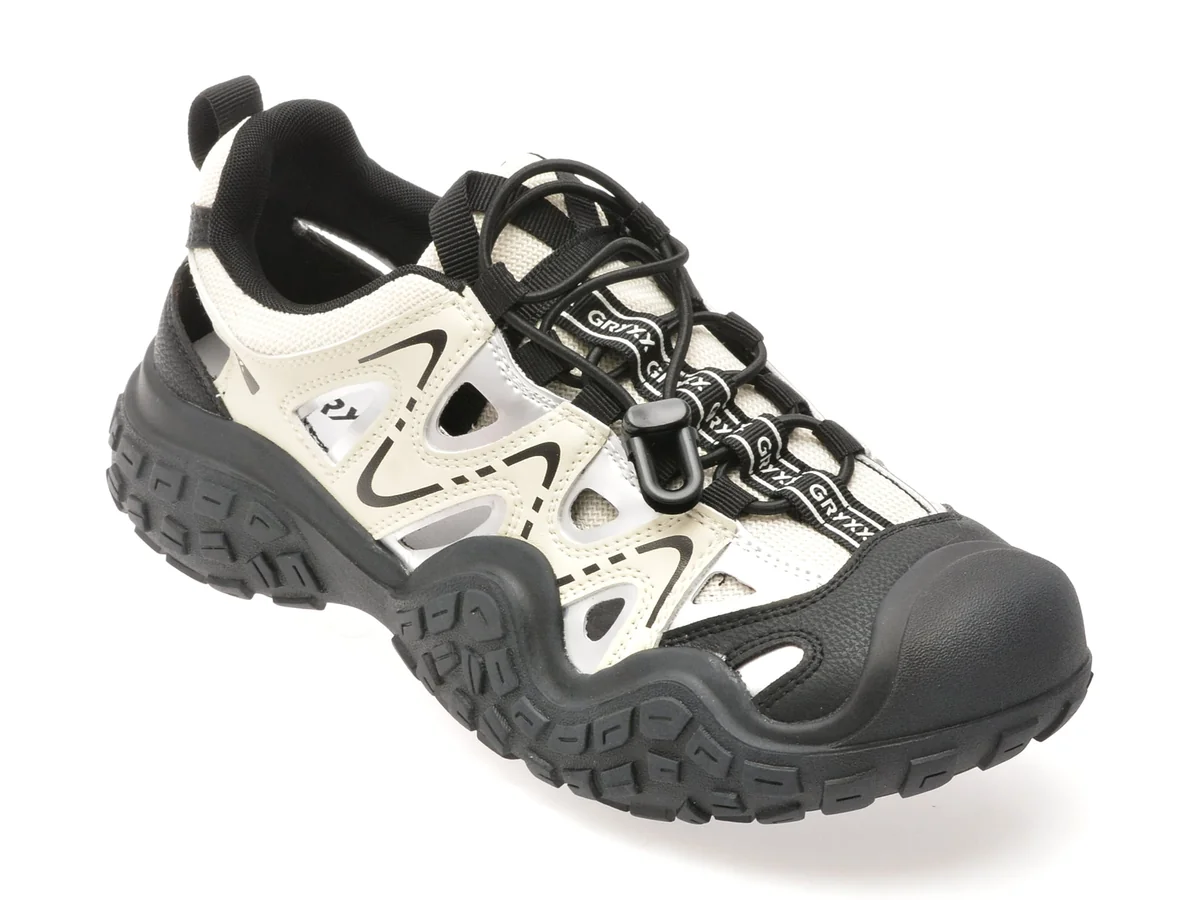 Pantofi Sport GRYXX Alb-Negru, 24311, Din Material Textil