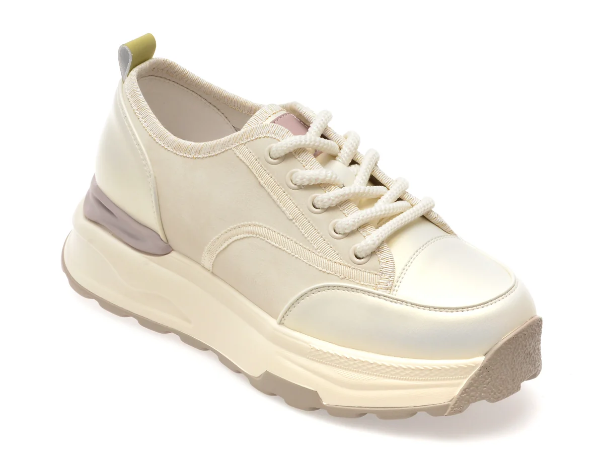 Pantofi Sport Flavia Passini Argintii, 7125, Din Piele Ecologica