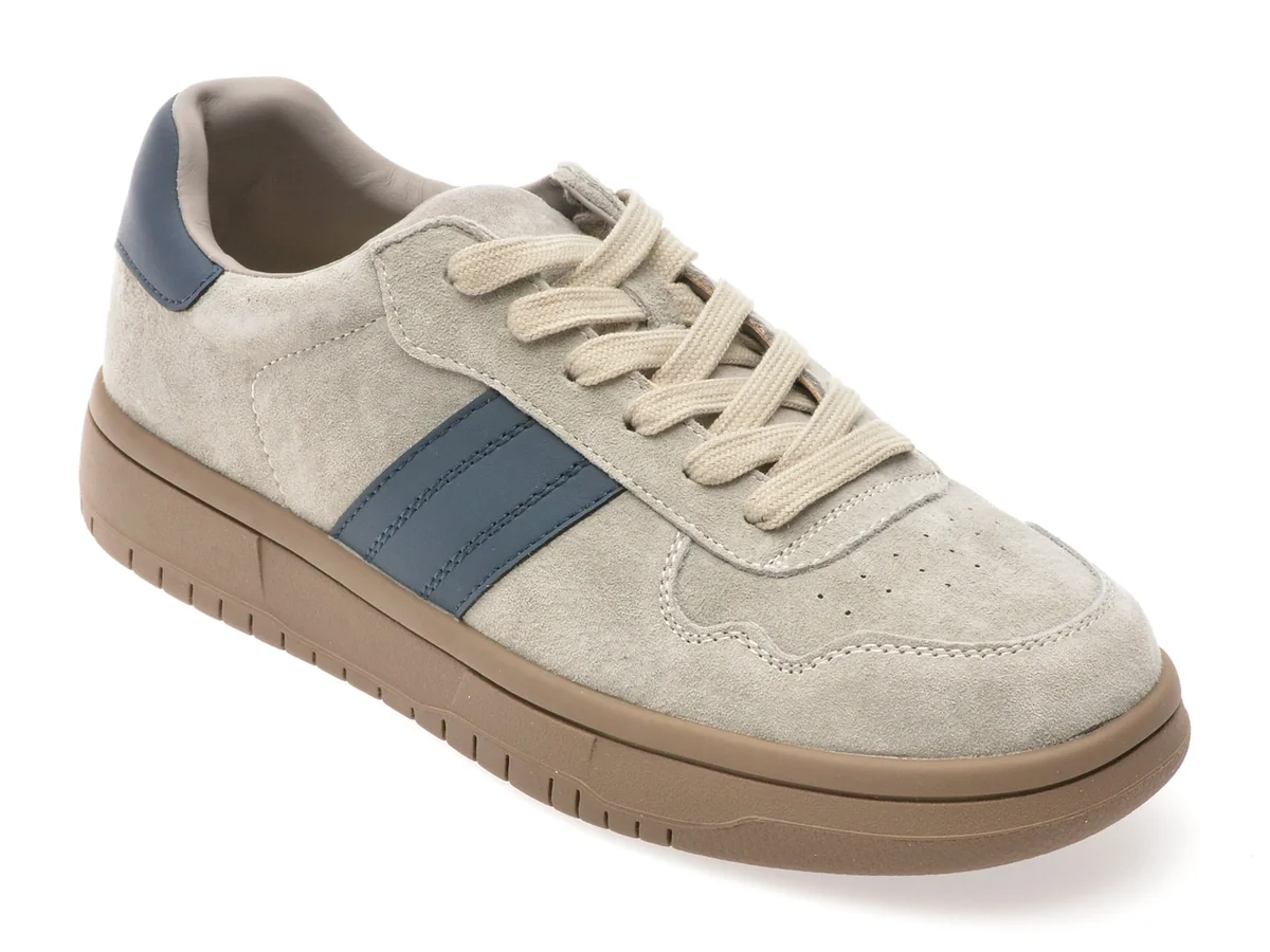 Pantofi Sport Flavia Passini Gri, 1066, Din Nabuc