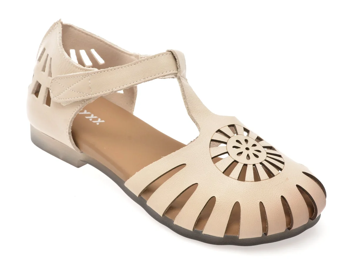 Pantofi Gryxx Bej, 560, Din Piele Naturală