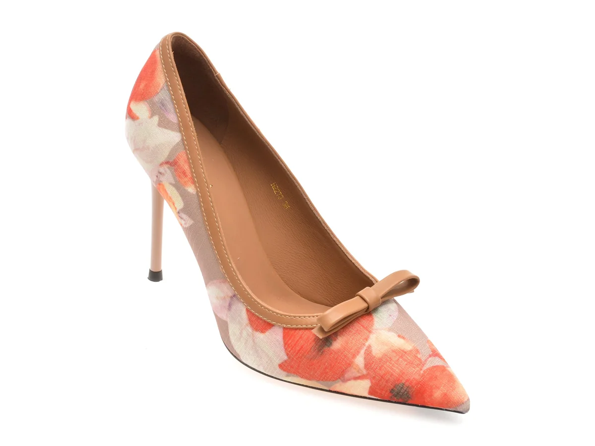 Pantofi Eleganti Epica Maro, A2273, Din Material Textil