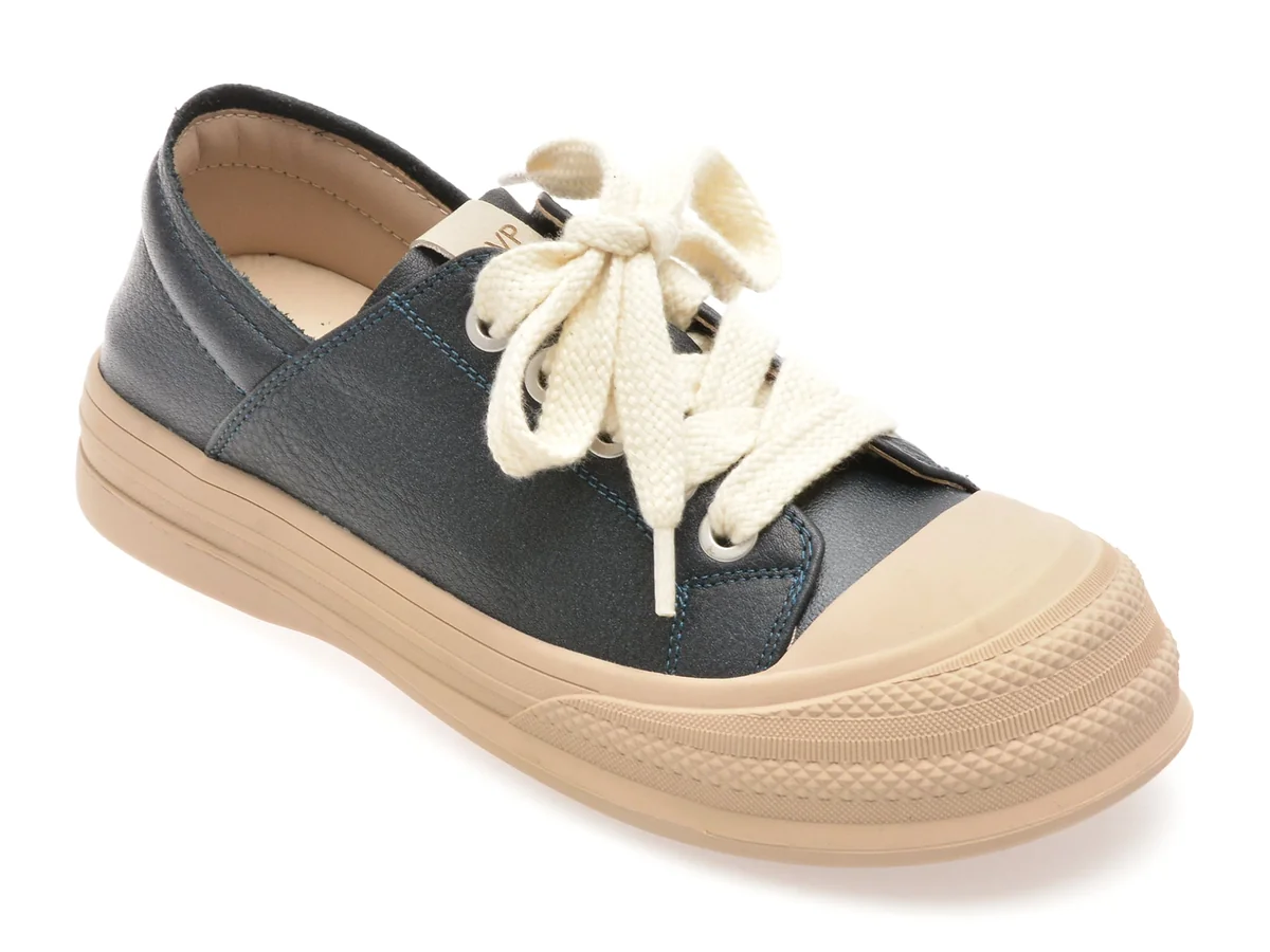 Pantofi Sport Flavia Passini Albastri, S2010, Din Piele Naturala