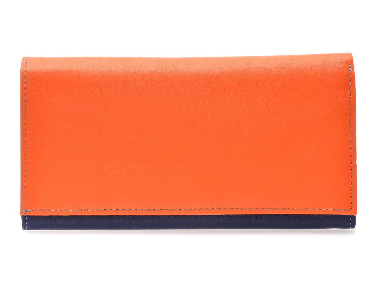 Portofel Portocaliu, ML8310, Din Piele Naturala