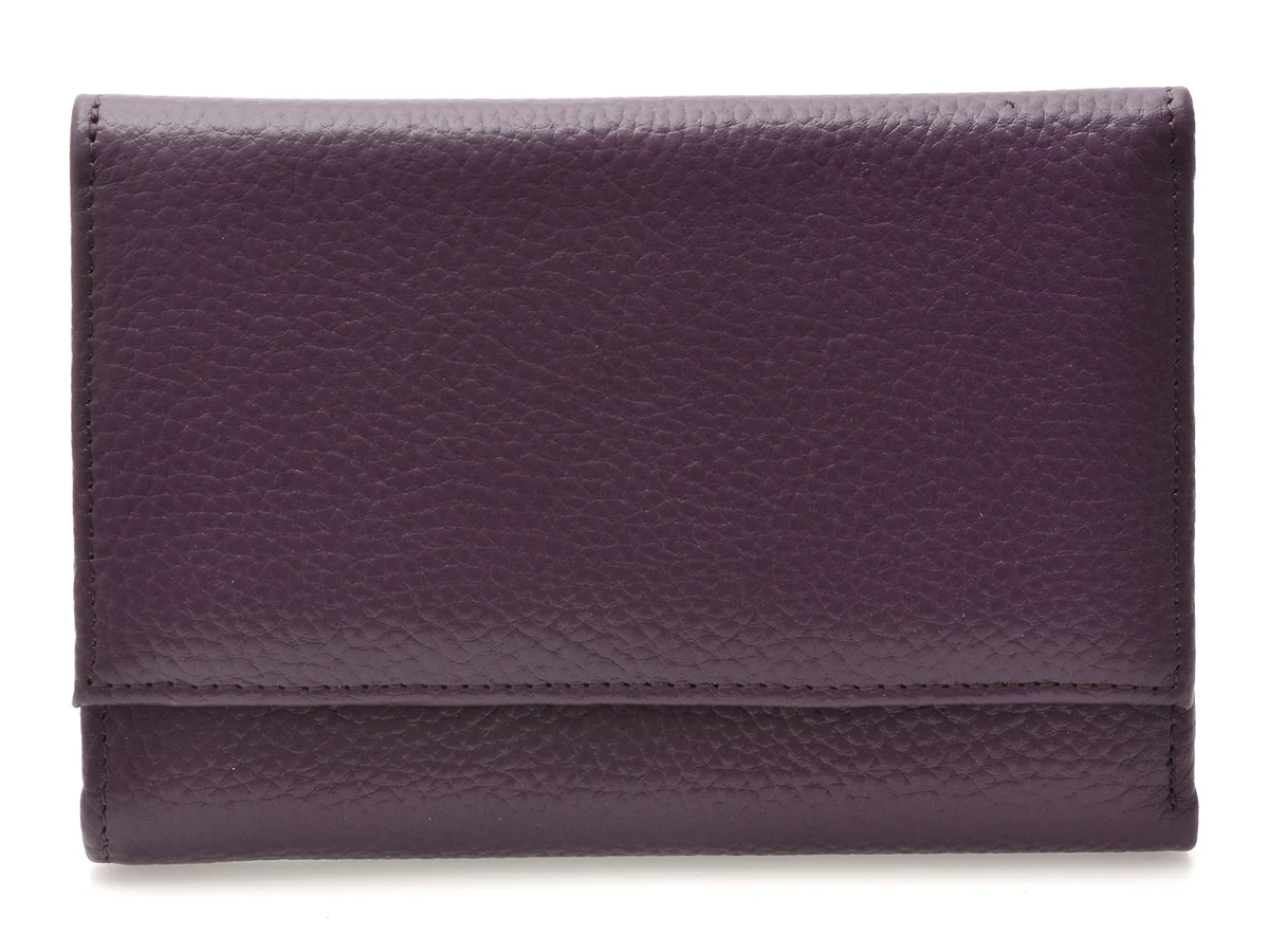 Portofel Mov, D1089, Din Piele Naturala