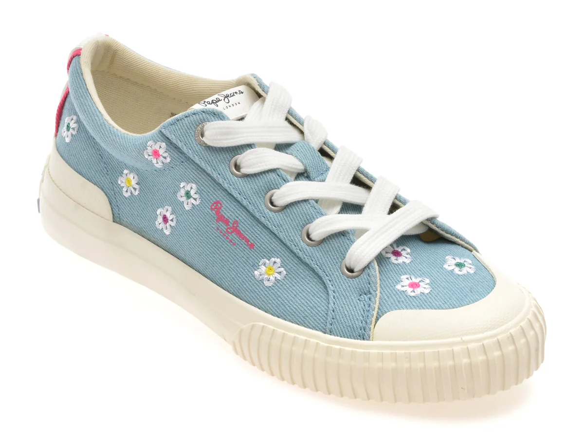 Pantofi Sport Pepe Jeans Albastri, BEN DENIM, Din Material Textil