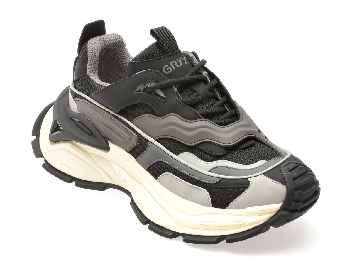 Pantofi Sport GRYXX Negri, 3832, Din Material Textil