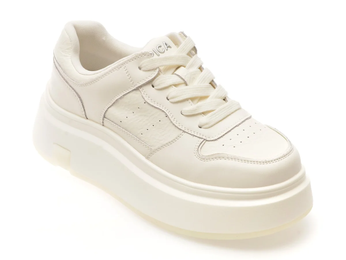 Pantofi Sport Epica Albi, 556, Din Piele Naturală