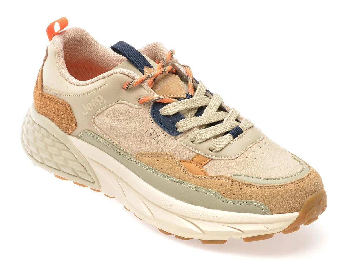 Pantofi Sport Jeep Maro, M51090A, Din Material Textil