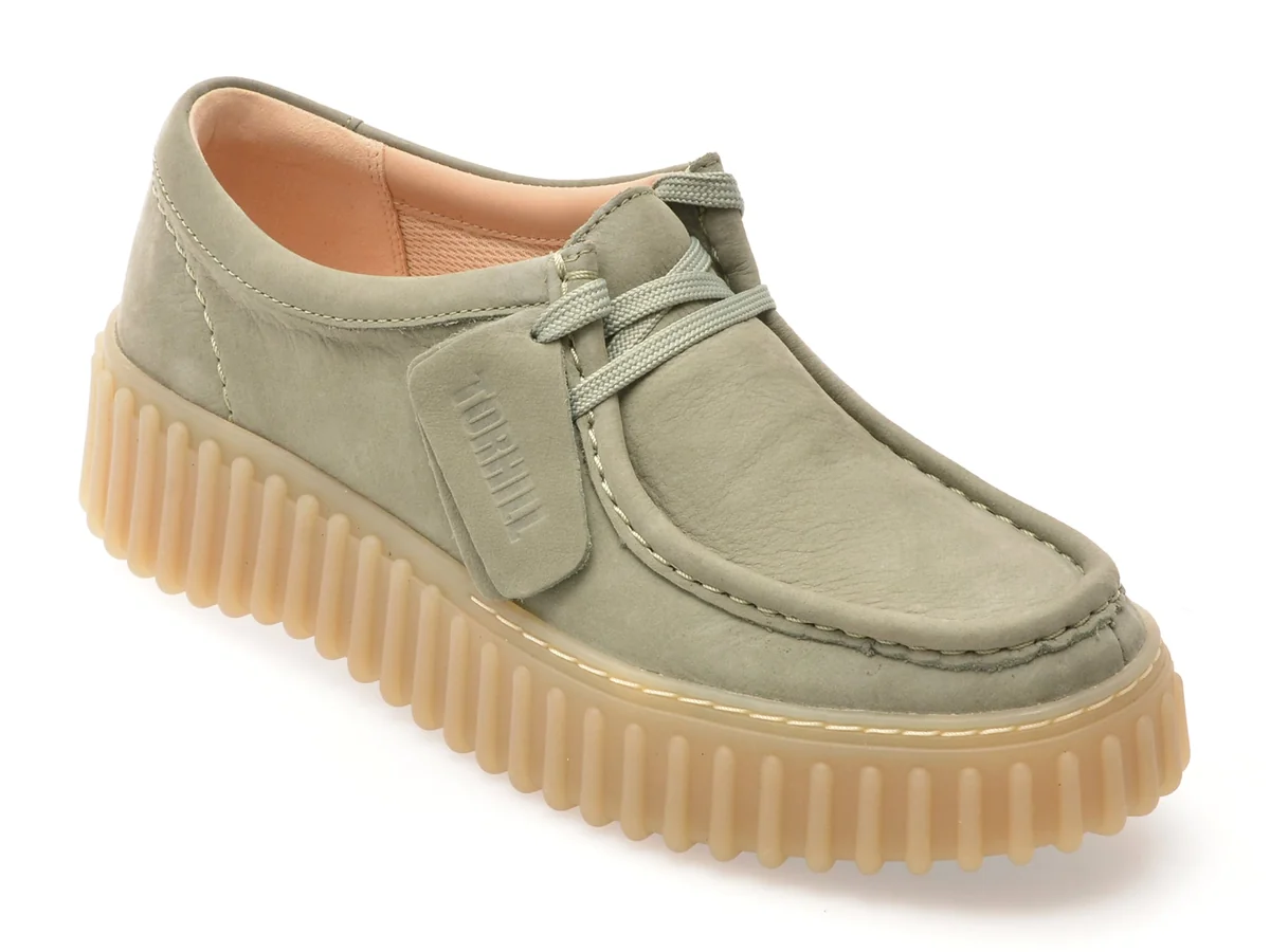 Mocasini CLARKS Verzi, TORHILL BEE, Din Nabuc