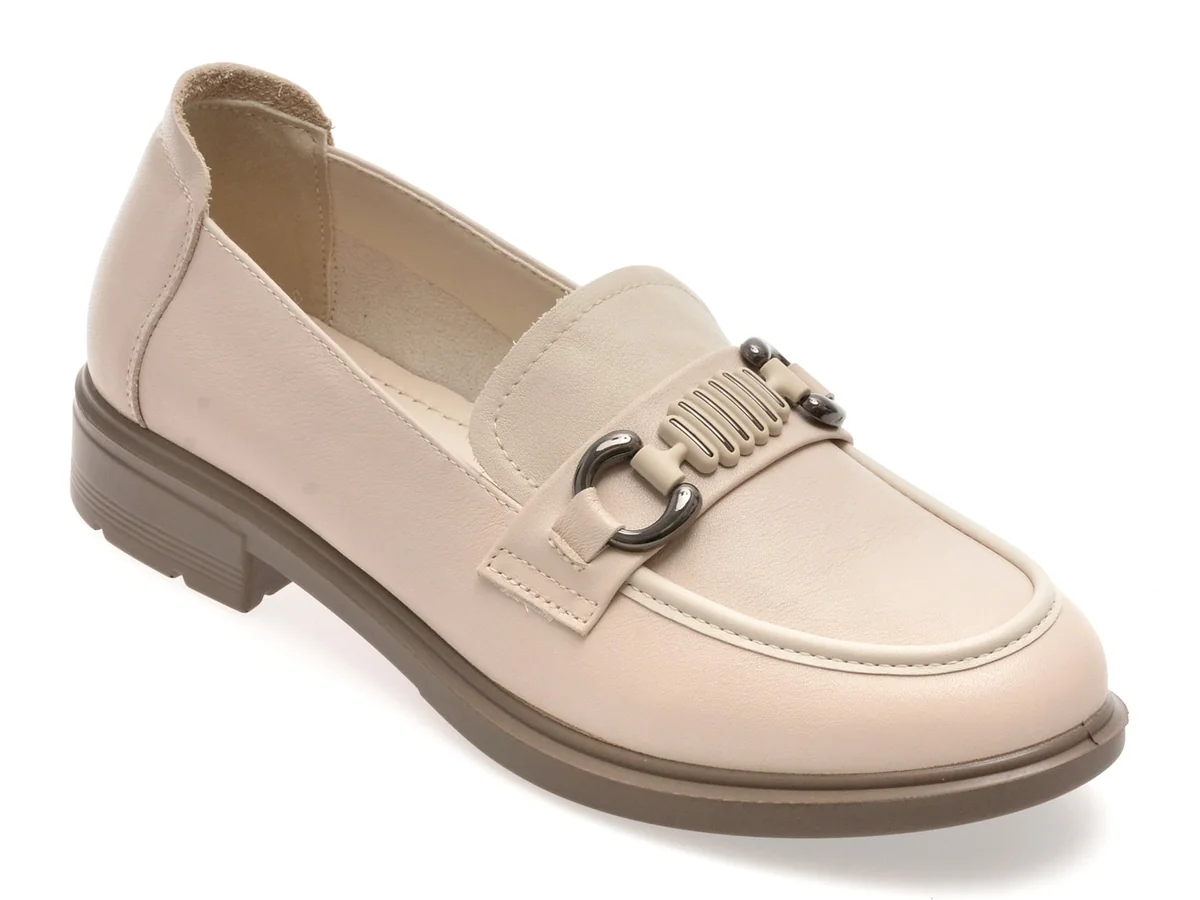 Mocasini Gryxx Bej, 3778516, Din Piele Naturala