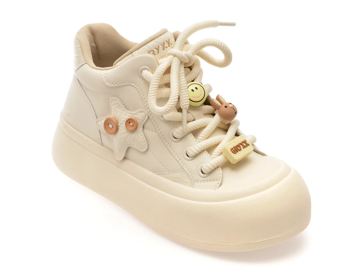 Ghete GRYXX Albe, 685718, Din Piele Naturala