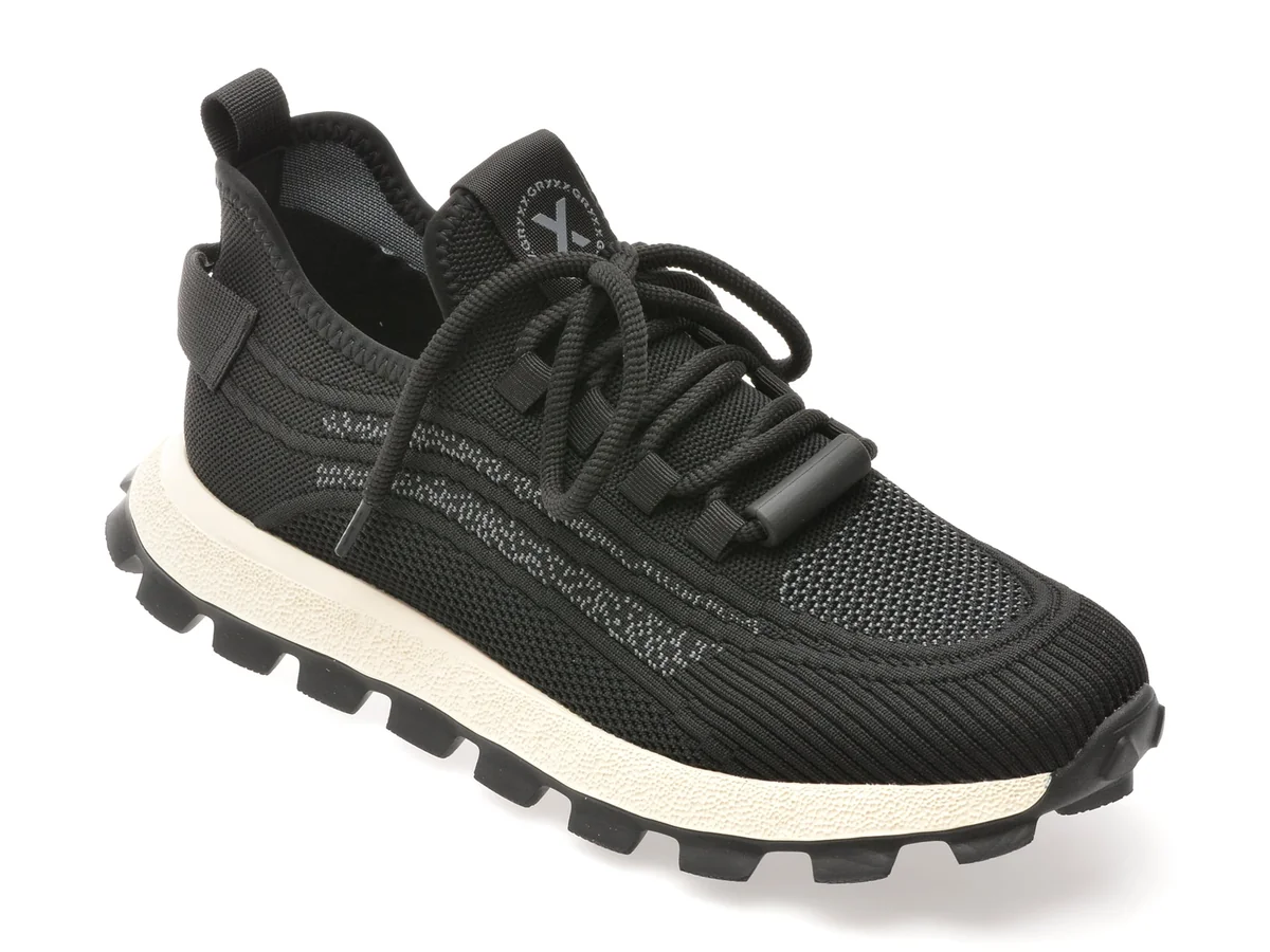 Pantofi Sport Gryxx Negri, 5212, Din Material Textil