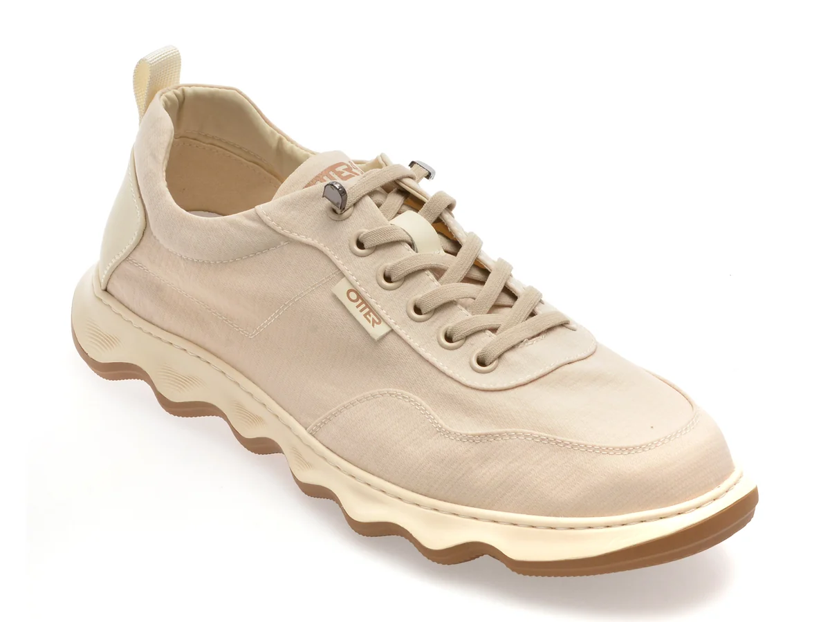 Pantofi Sport Otter Bej, 5208, Din Material Textil