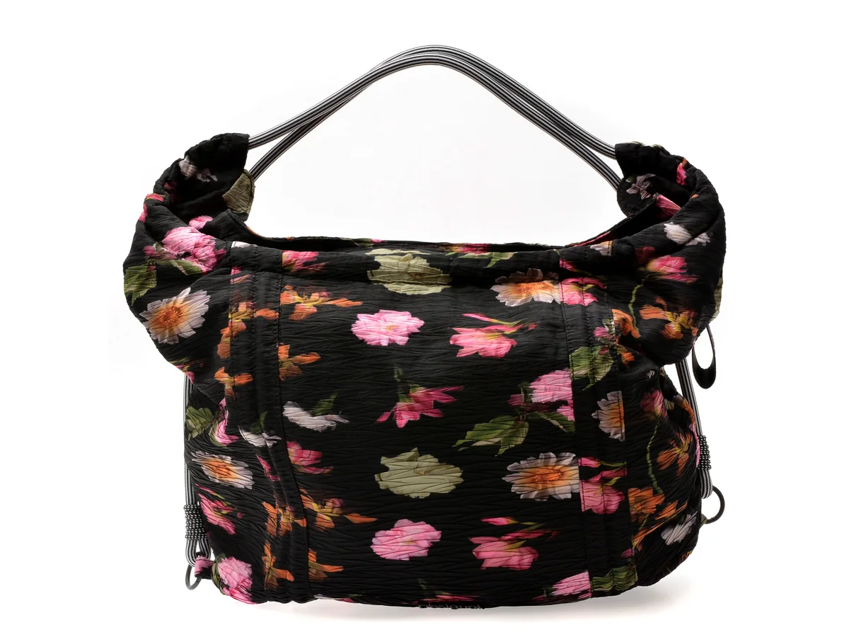 Geanta Desigual Neagra, SAXY22, Din Material Textil
