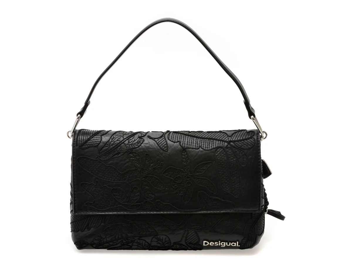 Geanta Desigual Neagra, SAXPBO, Din Piele Ecologica