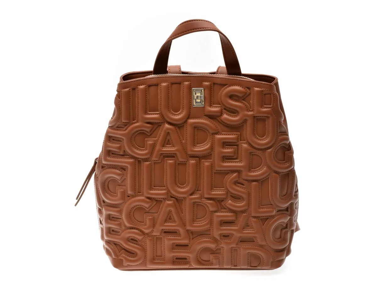 Rucsac Desigual Maro, SAKP47, Din Piele Ecologica