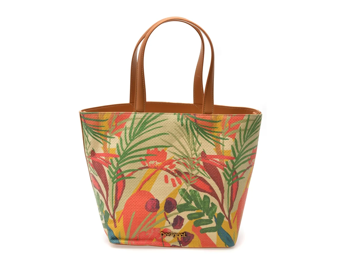 Geanta Desigual Multicolor, SAXO16, Din Piele Ecologica