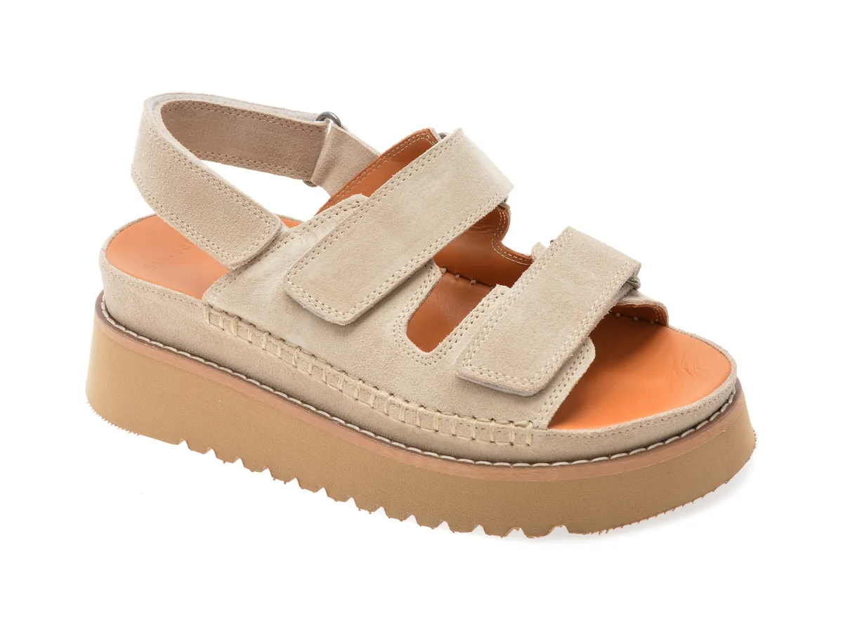 Sandale GRYXX Gri, 5071003, Din Piele Întoarsă