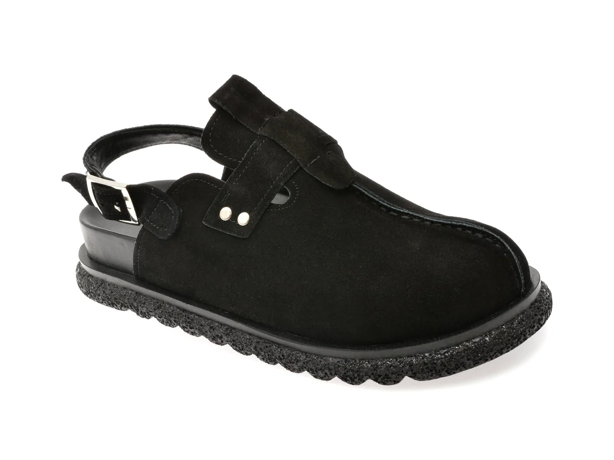 Papuci Gryxx Negri, 3432585, Din Piele Întoarsă