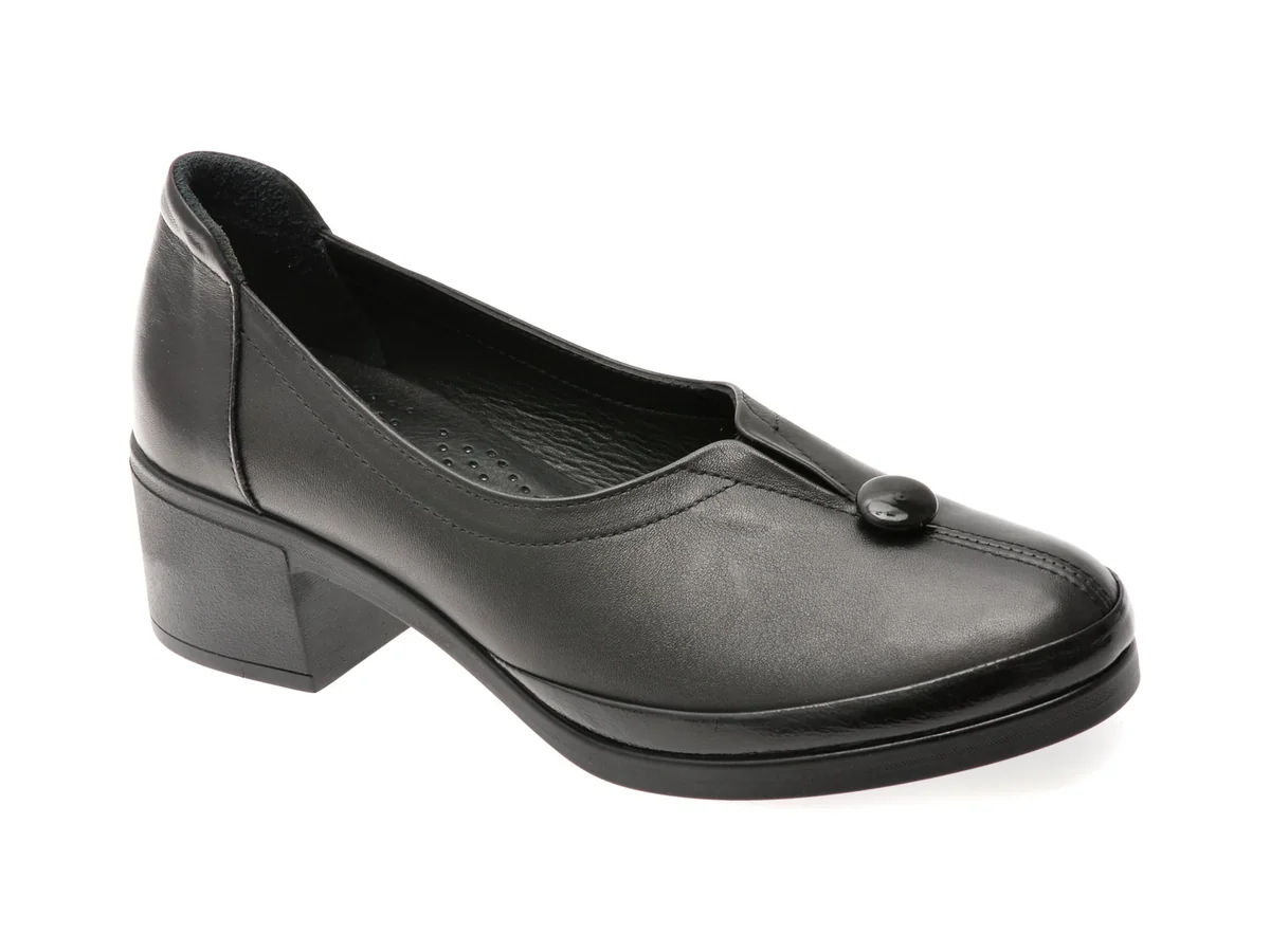 Pantofi Flavia Passini Negri, 2201750, Din Piele Naturala