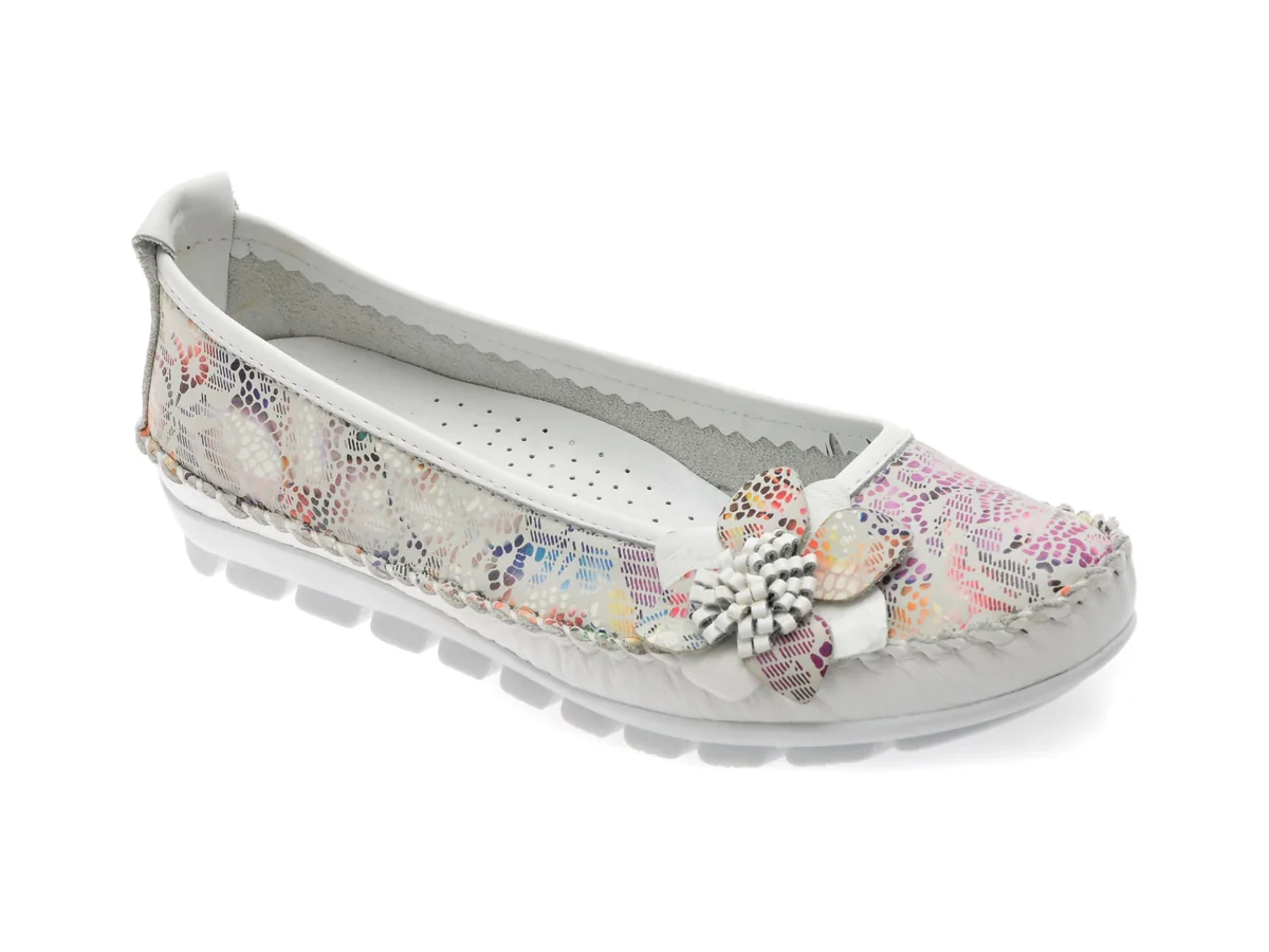 Balerini Flavia Passini Albi, 127, Din Piele Naturala