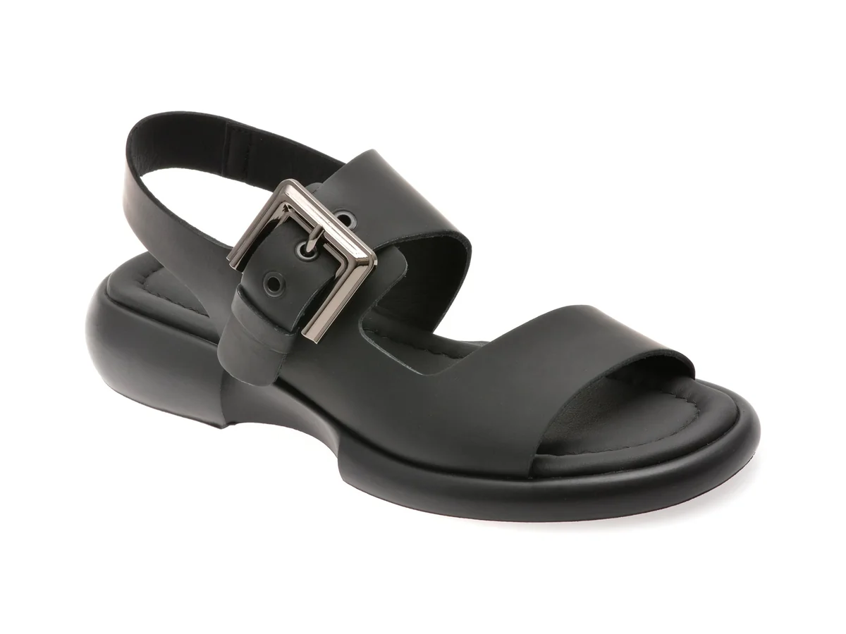Sandale GRYXX Negre, 734102, Din Piele Naturala