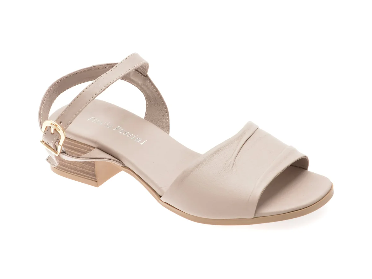 Sandale Flavia Passini Gri, 146C17, Din Piele Naturală