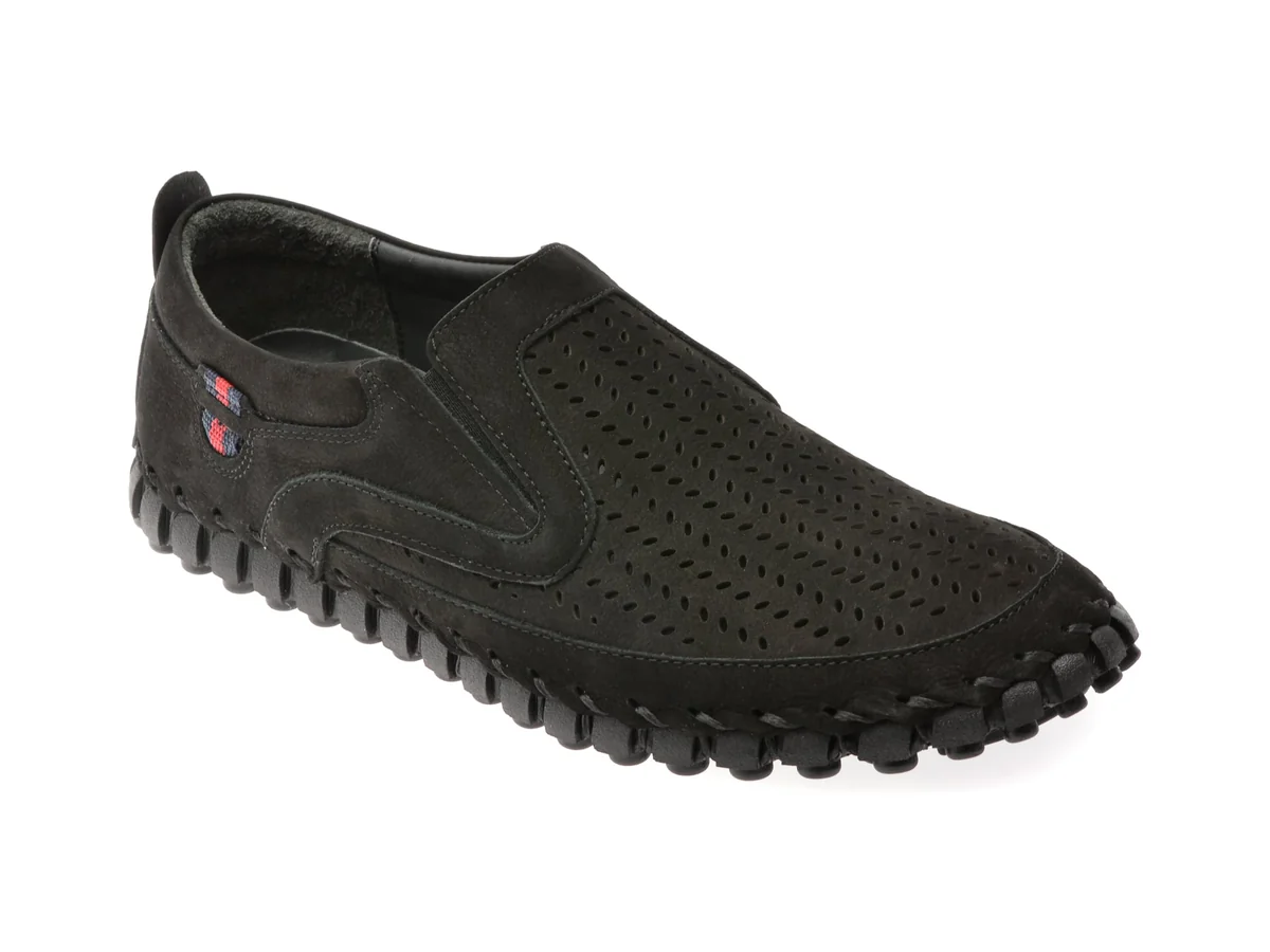 Pantofi Gryxx Negri, 7117908, Din Nabuc