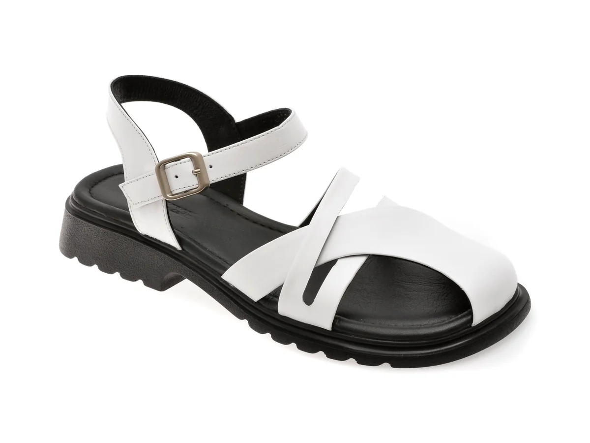Sandale GRYXX Albe, 1763907, Din Piele Naturală