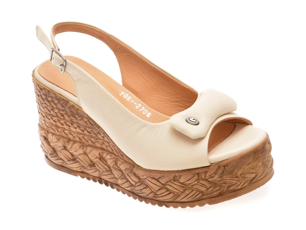 Sandale GRYXX Bej, 2062706, Din Piele Naturală