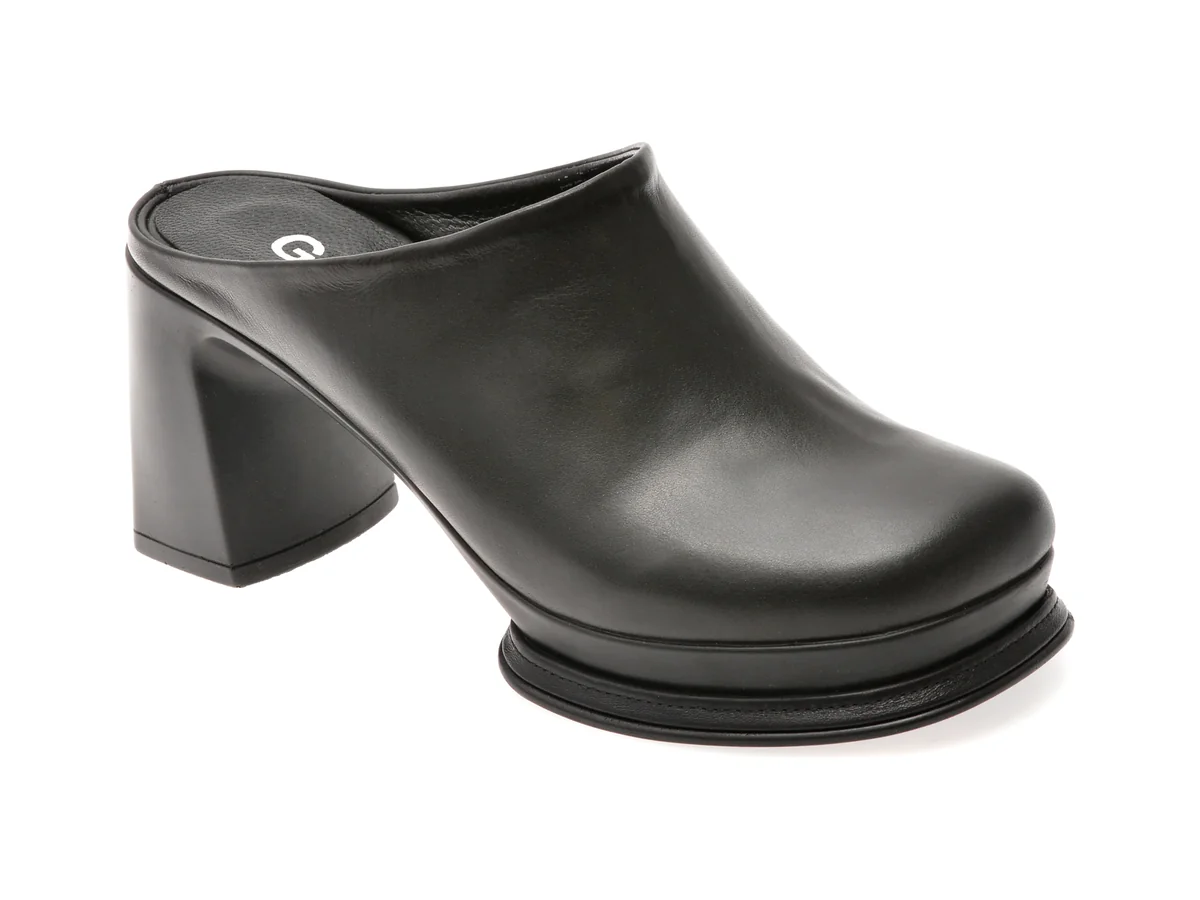 Papuci Gryxx Negri, 2157015, Din Piele Naturala