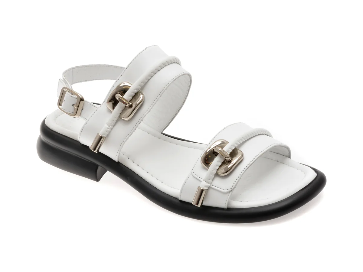 Sandale GRYXX Albe, 5532816, Din Piele Naturala