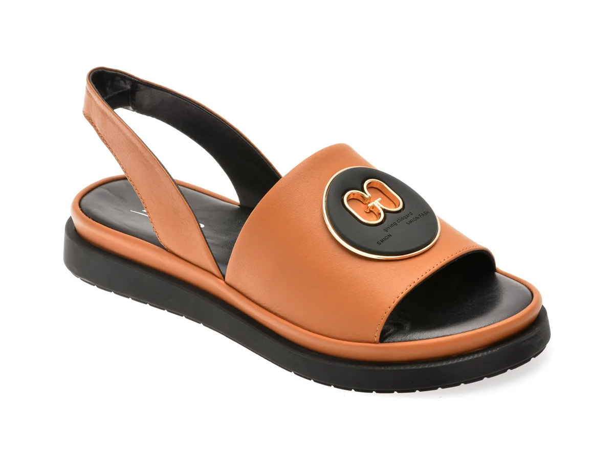 Sandale Image Maro, 56421, Din Piele Naturala