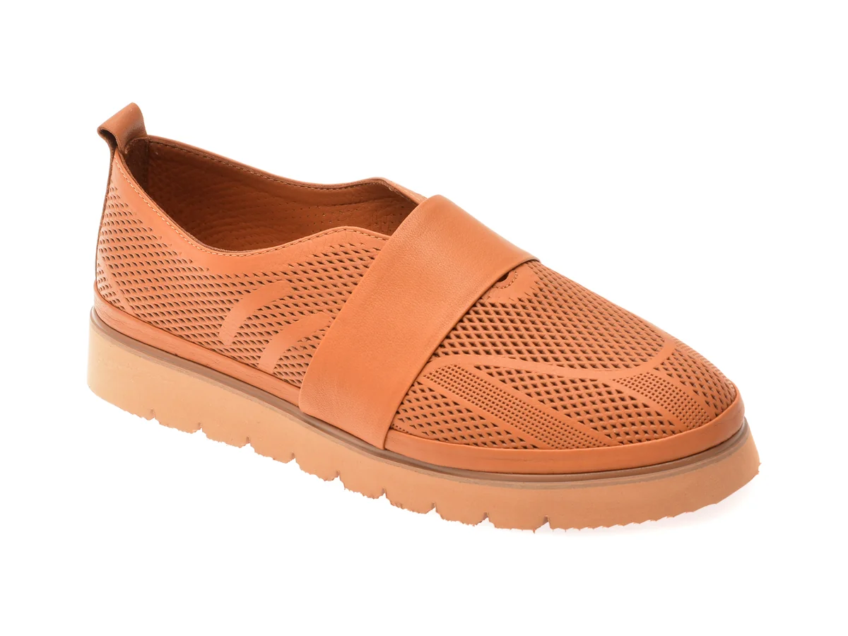 Pantofi Image Maro, 146CM14, Din Piele Naturala
