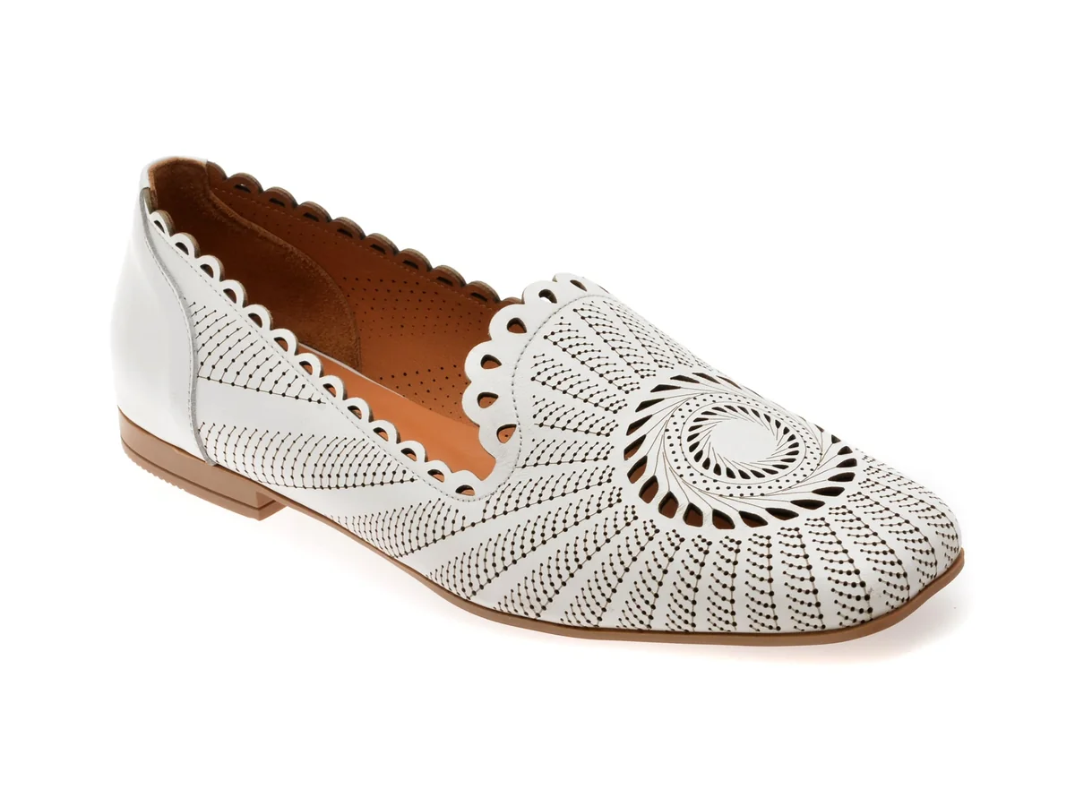 Mocasini Image Albi, 3512456, Din Piele Naturală
