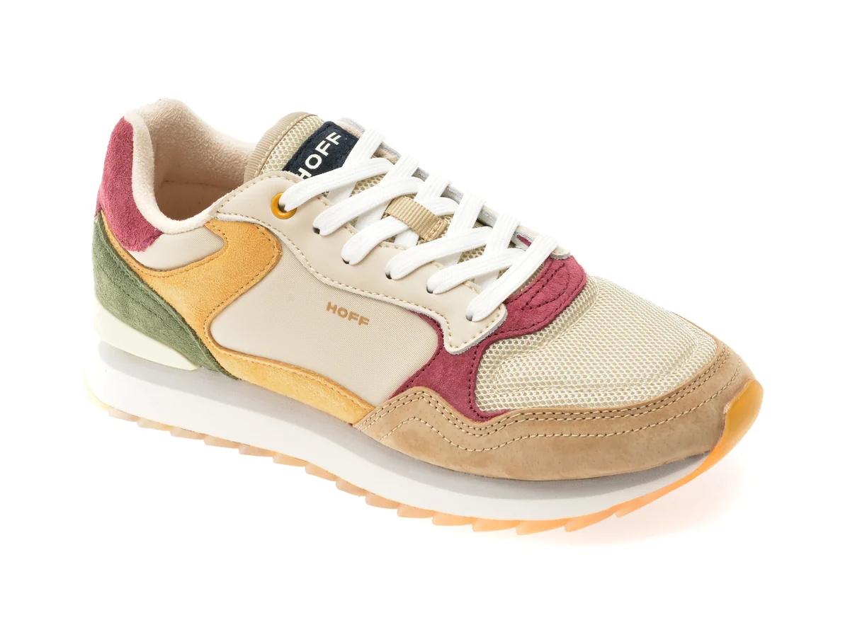Pantofi Sport Hoff Galbeni, MADRID, Din Material Textil